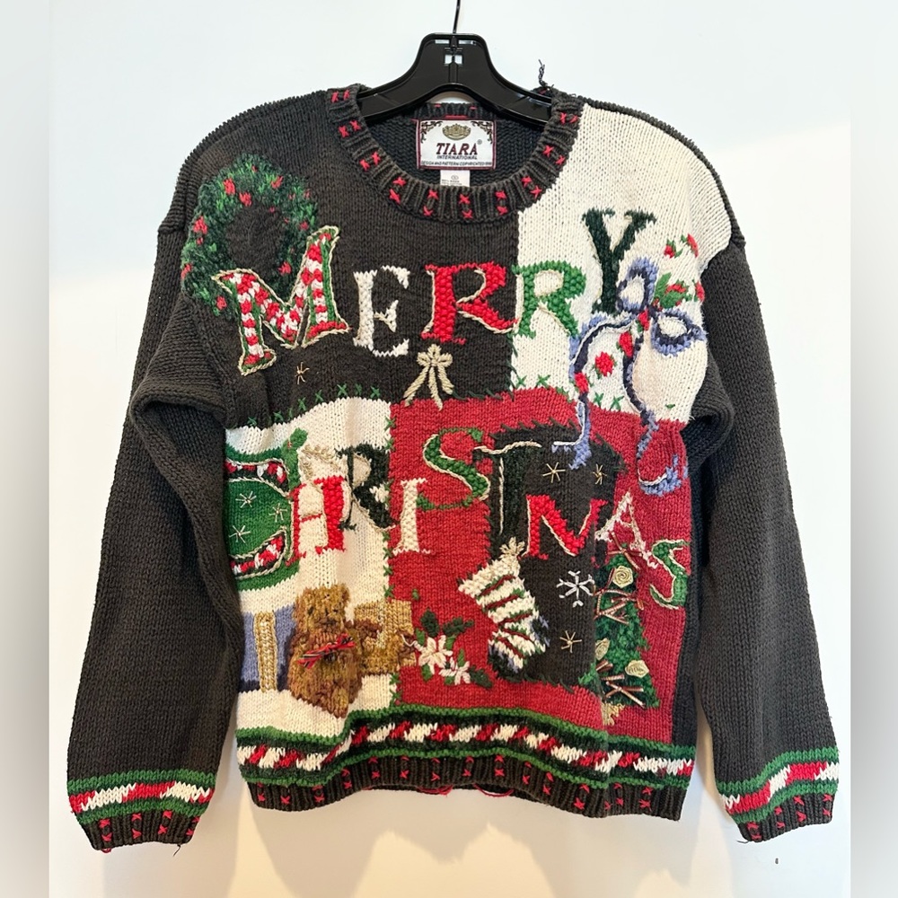 Vintage 90’s Christmas Knit Sweater - Small